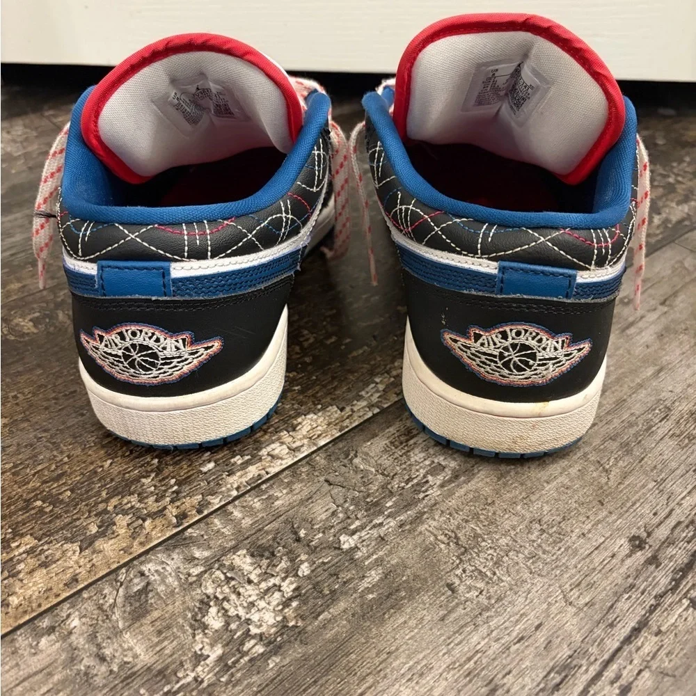 Jordan Red and Blue Sneakers EUC MENS SIZE 8 WOMENS SZ 9.5